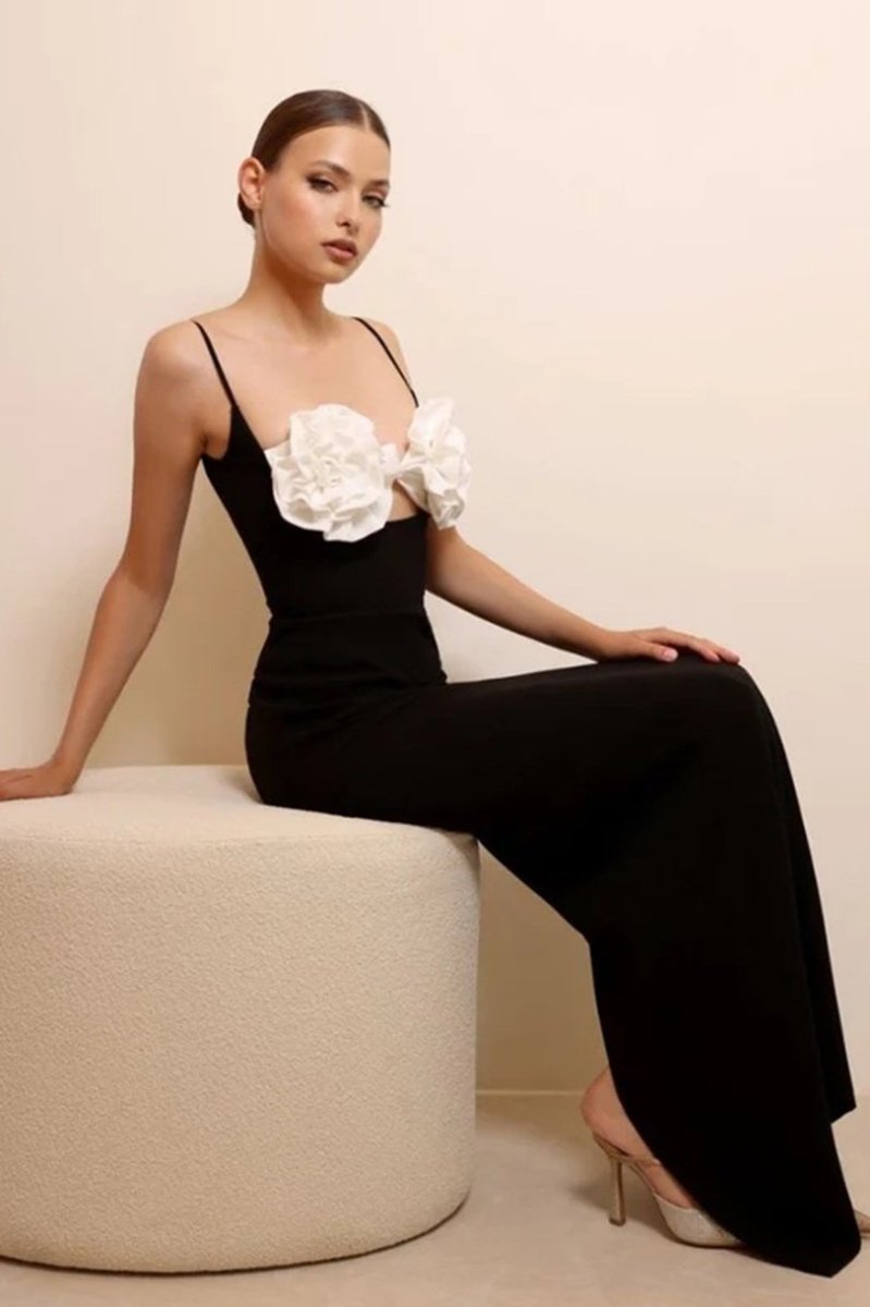Emily – Geblümtes Maxi-Bandage-Unterkleid