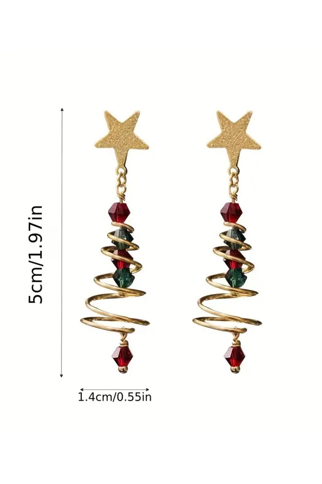 Eudora - Boucles d'oreilles sapin de Noël