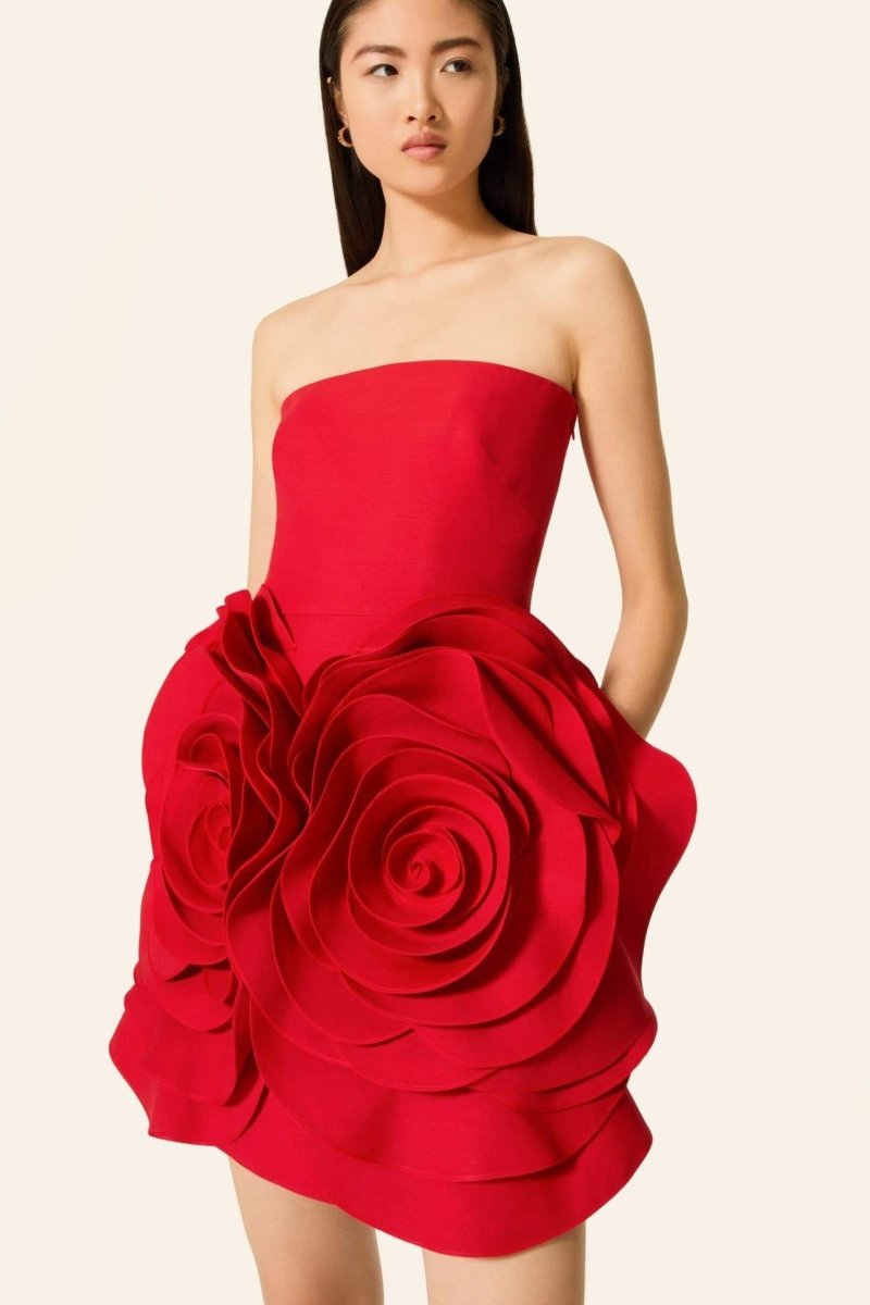 Trägerloses Minikleid „Eudora Flower“