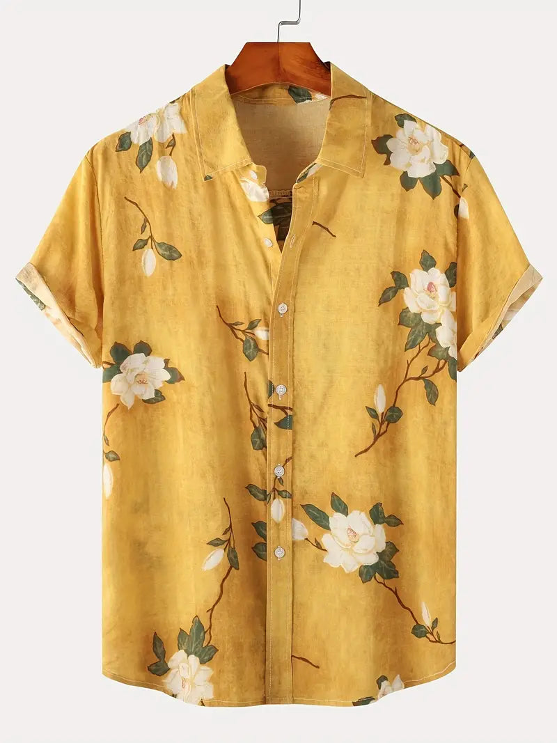 William – chemise décontractée à manches courtes avec divers motifs pour homme