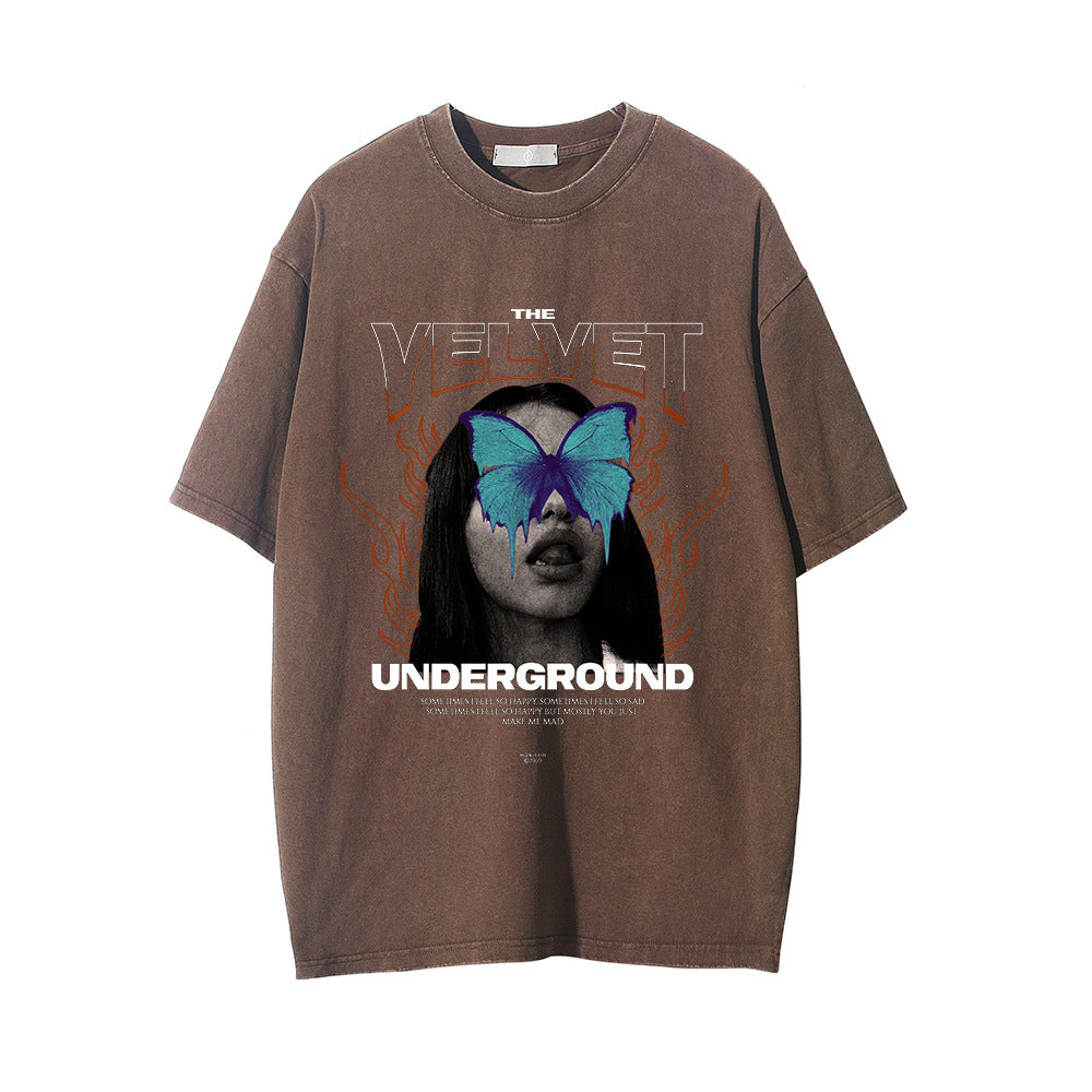 "Underground" - T-shirt oversize avec imprimé