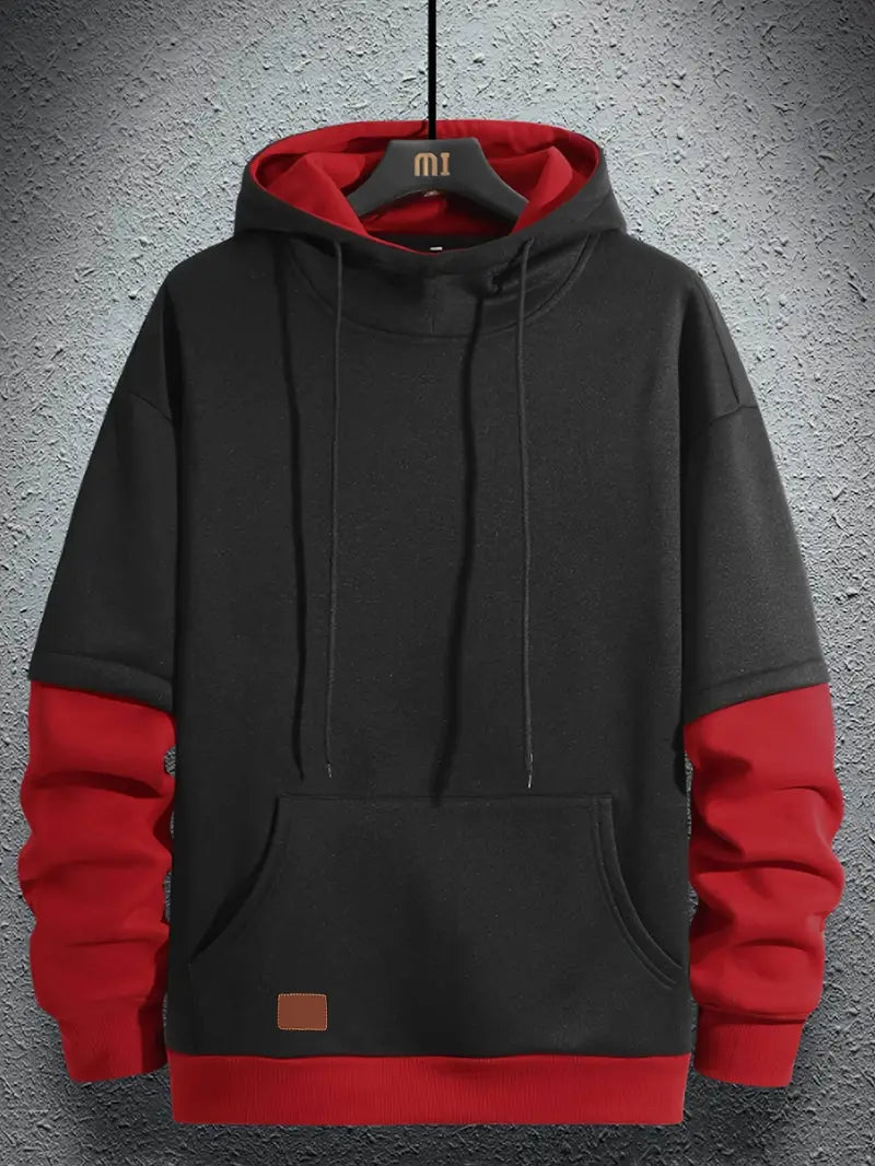Christopher - Sweat à capuche contrasté pour homme