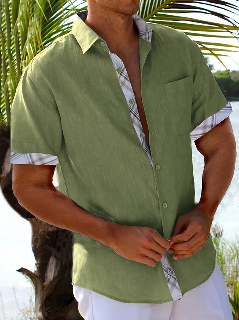 Brandon – chemise traditionnelle élégante avec imprimé graphique à carreaux