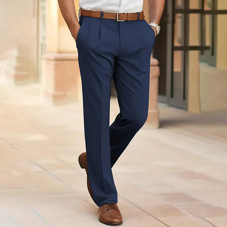 Glenn – Pantalon de costume décontracté pour homme avec poches