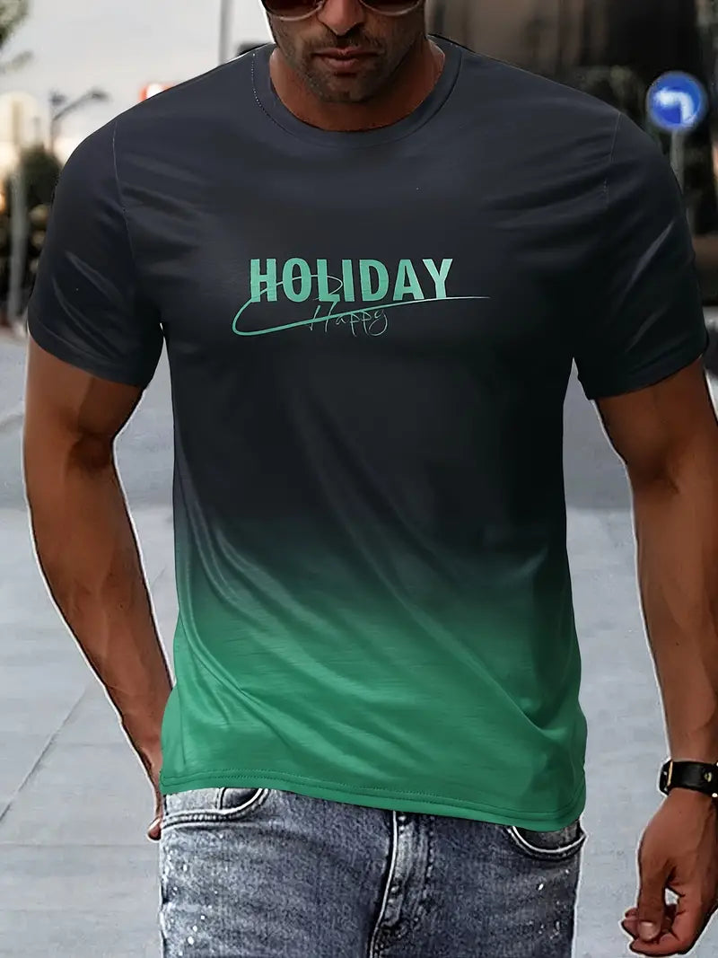 Aiden – T-shirt confortable avec graphismes dégradés pour homme