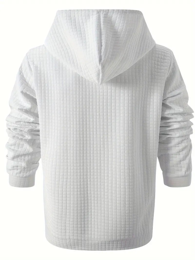 Benjamin - Sweat à capuche gaufré léger pour homme