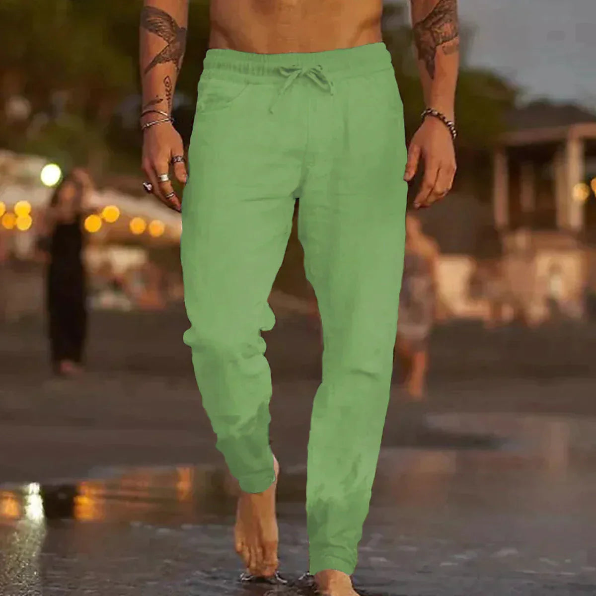 Maiko – pantalon décontracté en lin pour homme