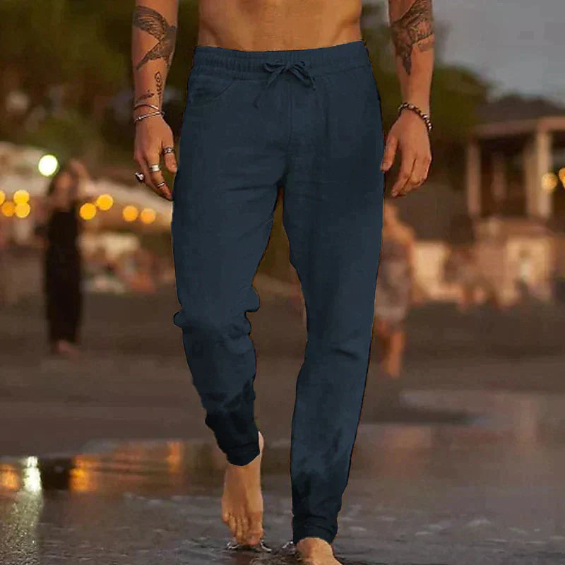 Maiko – pantalon décontracté en lin pour homme