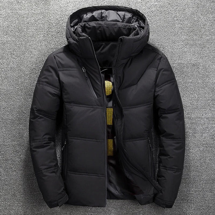 Veste d'hiver chaude et imperméable avec capuche pour homme | idéal pour l'hiver
