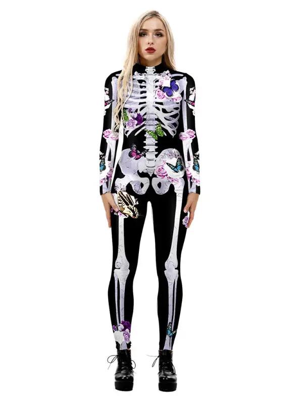 Halloween-Kostüm für Damen mit 3D-Digitaldruck, Overall