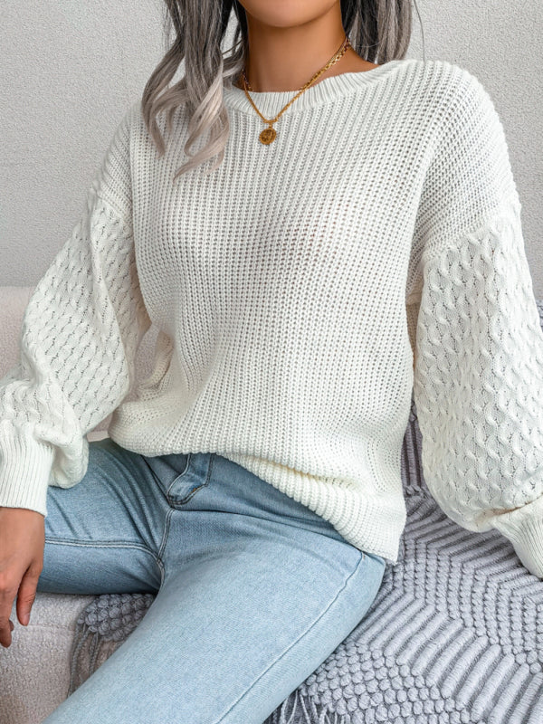 Aliyah - pull en maille à col rond