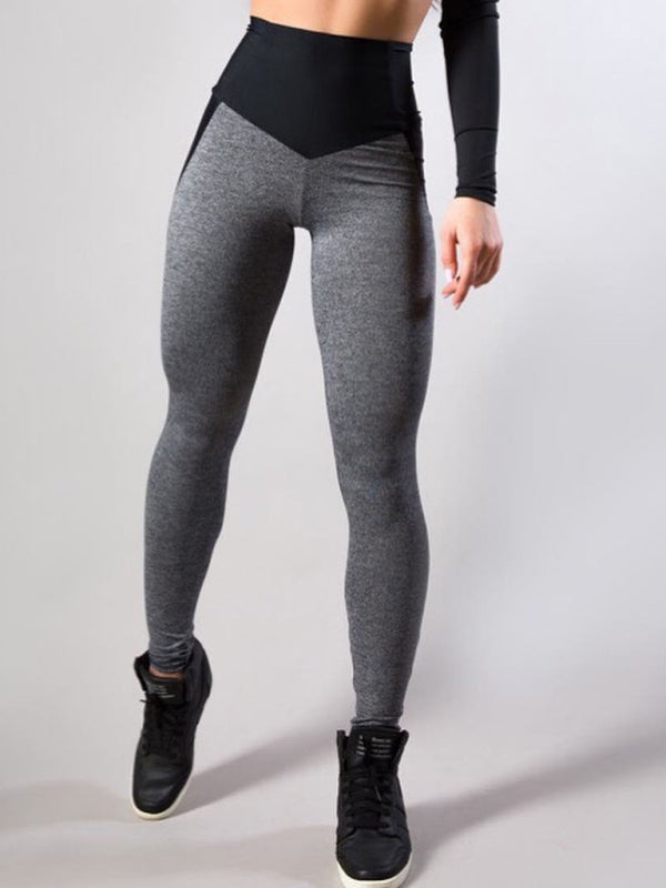 Damen Jogginghose mit Nähten, Hüftheben, hohe Taille, Yogahose