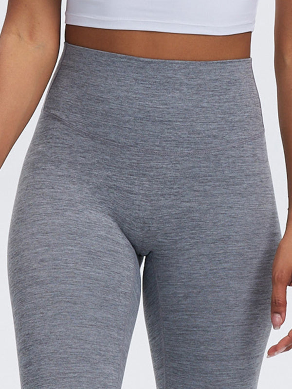 Modische Sport-Yogahose mit hoher Taille, Bauchkontrolle und Po-Lift, Peach Butt Fitnesshose