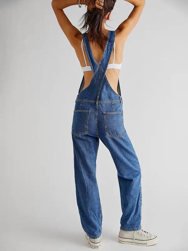 Neue stil overall lässig lose denim overalls hosen