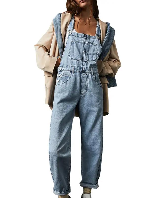 Neue stil overall lässig lose denim overalls hosen