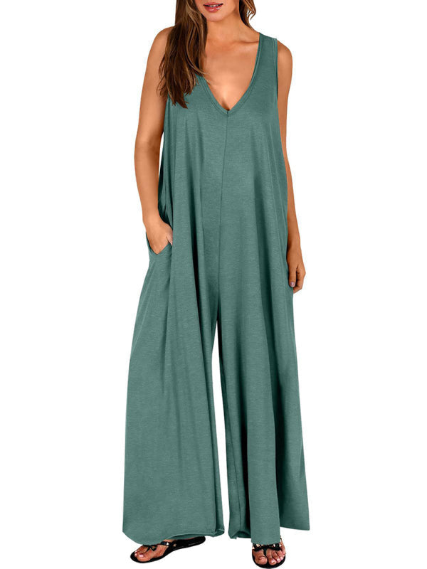 Lässiger, dünner Jumpsuit mit Taschen für Damen