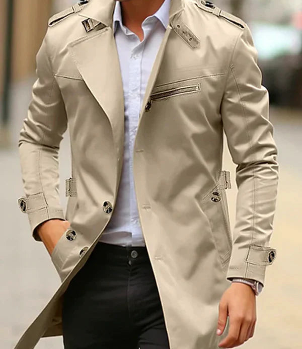 Tristan™ × Eleganter Trenchcoat für Männer