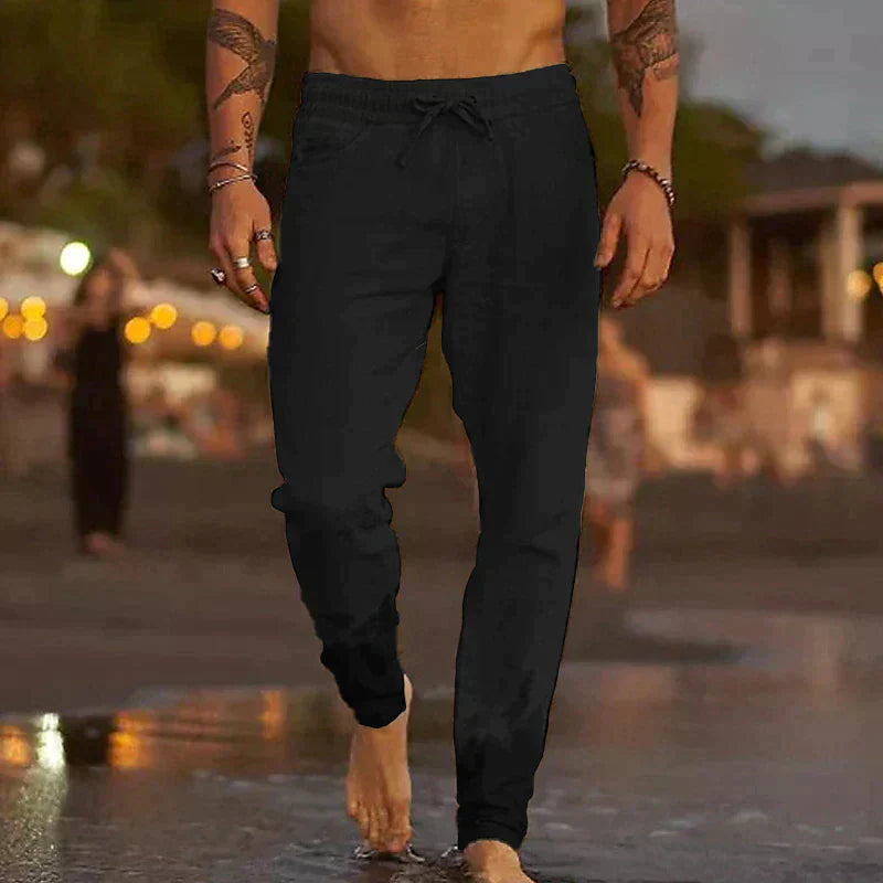 Maiko – pantalon décontracté en lin pour homme