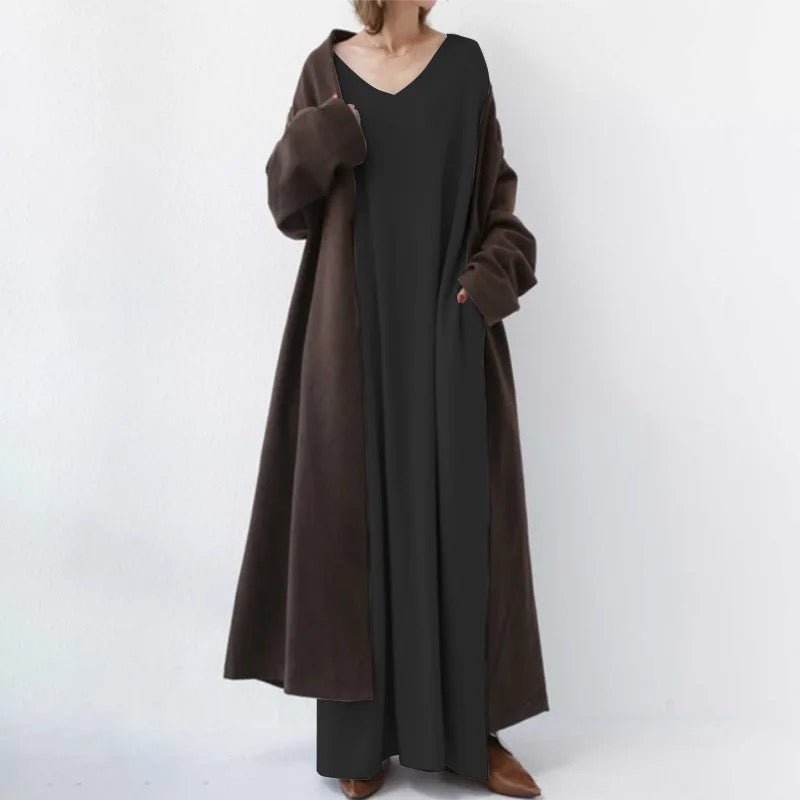 Anni - Maxi Kleid - V-Ausschnitt