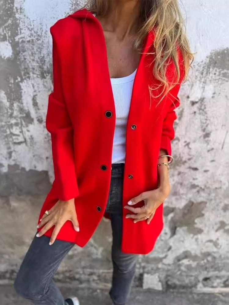 Lässige Kapuzenjacke Jacke