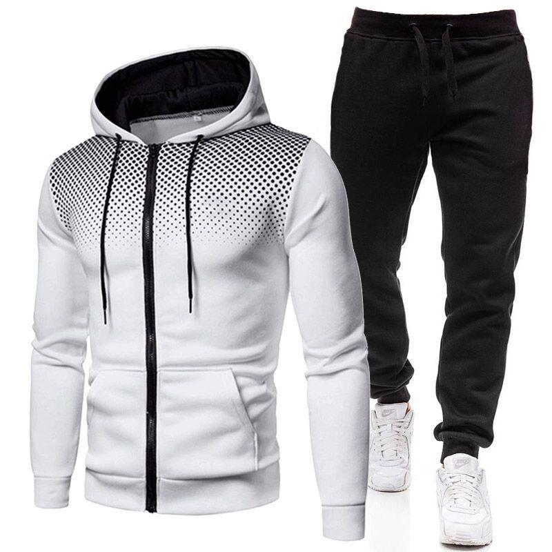 Darwin - Ensemble survêtement avec pantalon et veste avec fermeture éclair 