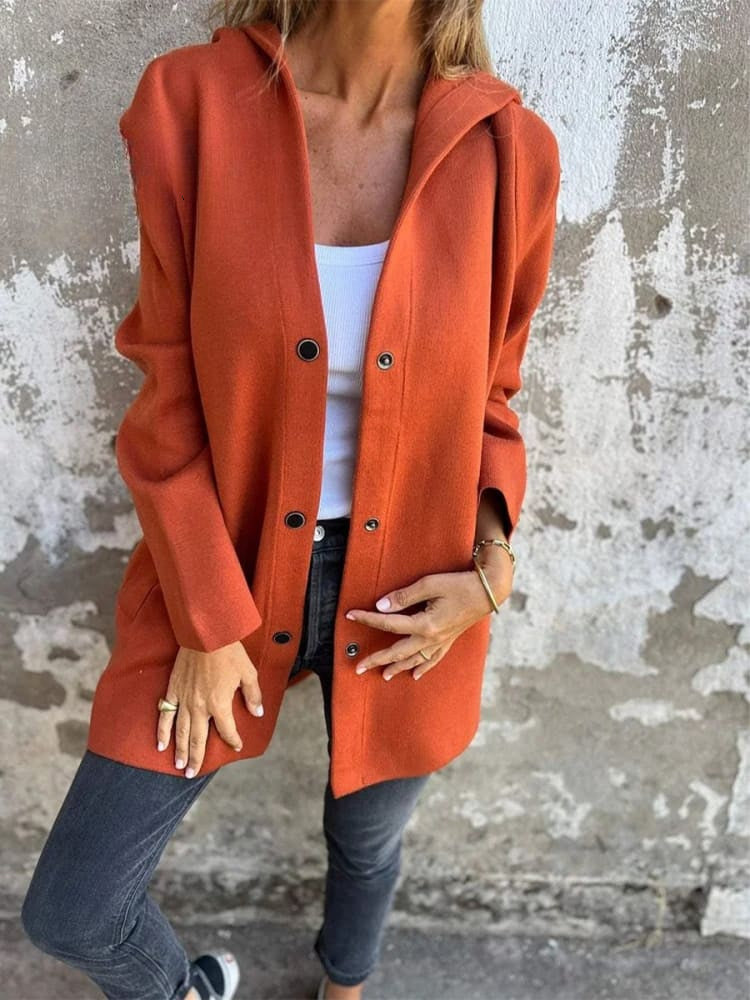 Lässige Kapuzenjacke Jacke