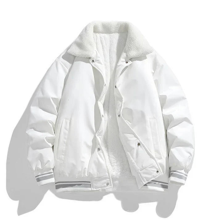 Bastian – veste d'hiver robuste et chaude en sherpa pour homme