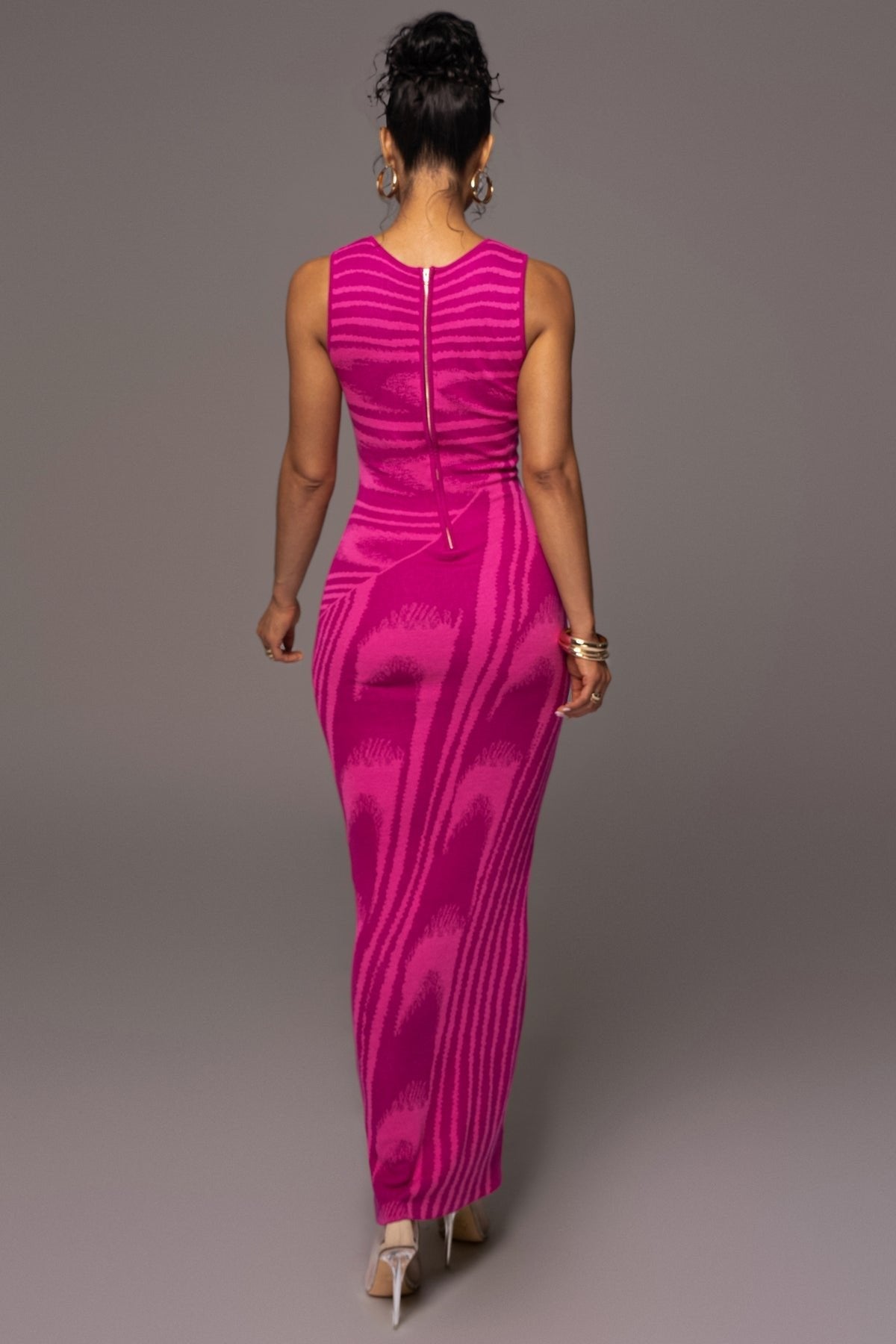 Kailani Maxi-Strickkleid mit Rundhalsausschnitt