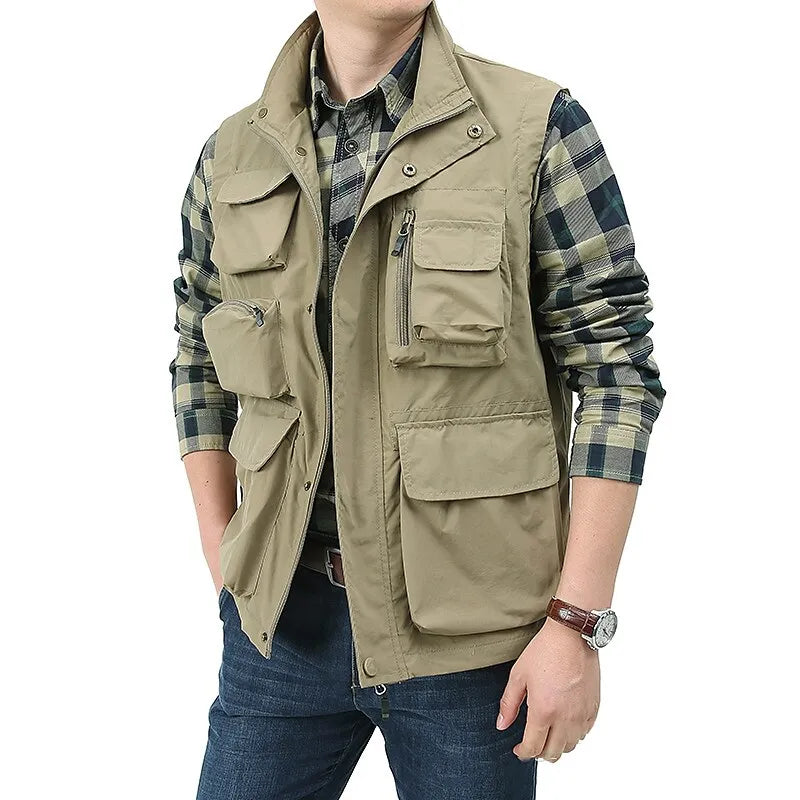Aslan – veste noire sans manches pour homme