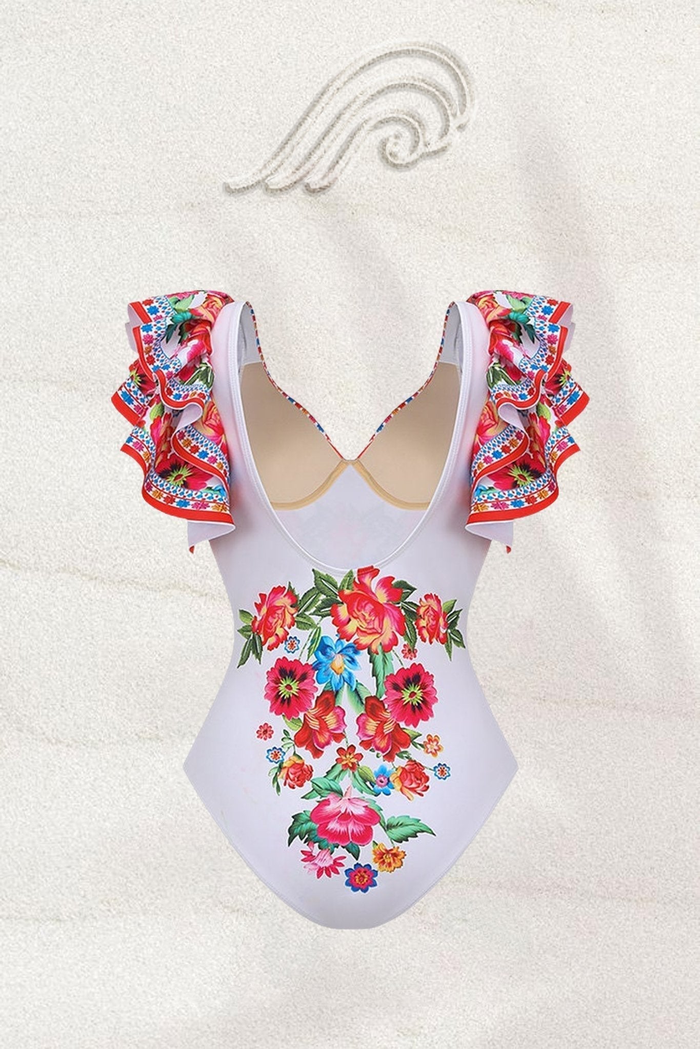 Ensemble de bain deux pièces à imprimé floral « Livia Vintage »