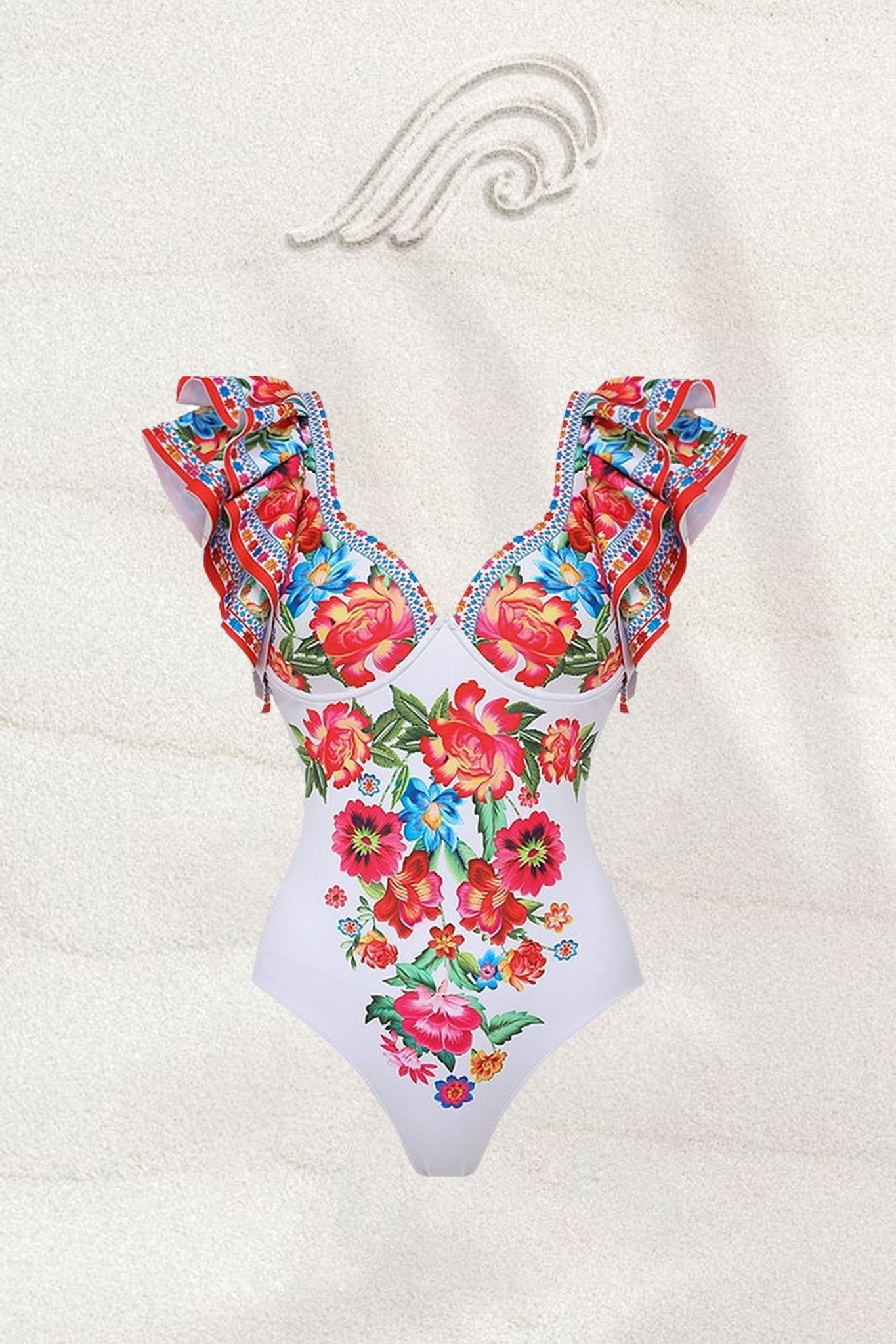 Ensemble de bain deux pièces à imprimé floral « Livia Vintage »