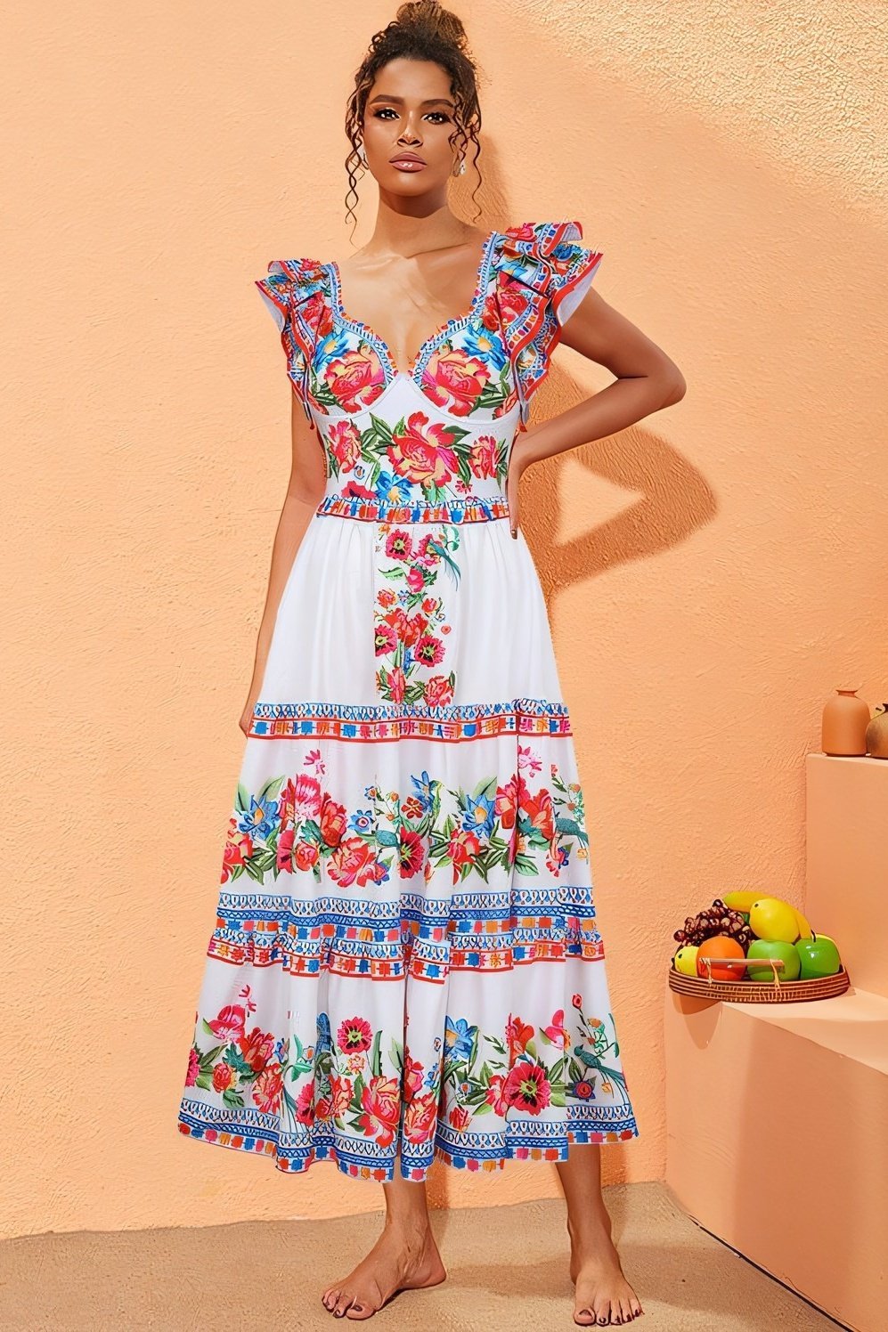 Ensemble de bain deux pièces à imprimé floral « Livia Vintage »