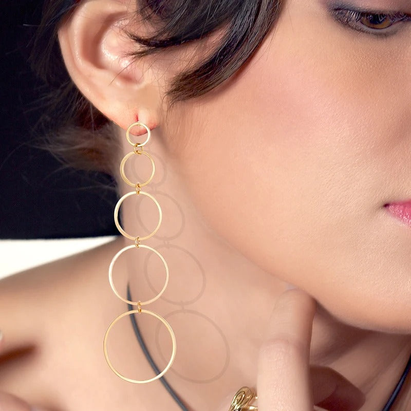Micara - Créoles en cascade - Boucles d'oreilles