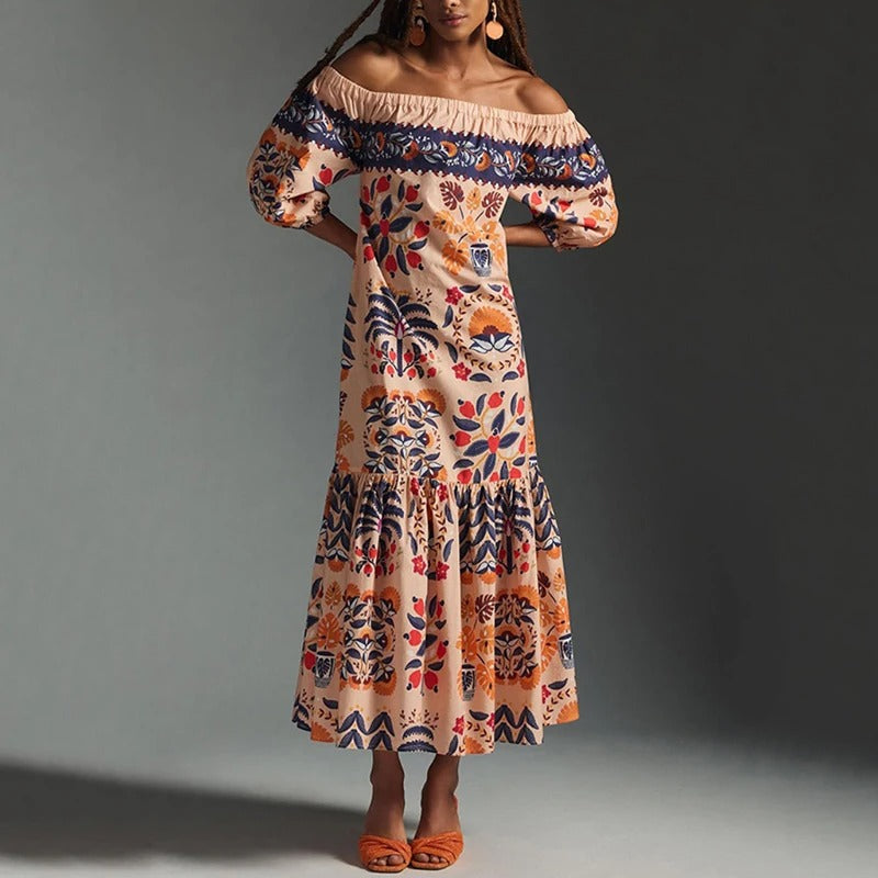 ACACIA™ | ROBE MAXI À MANCHES LONGUES 