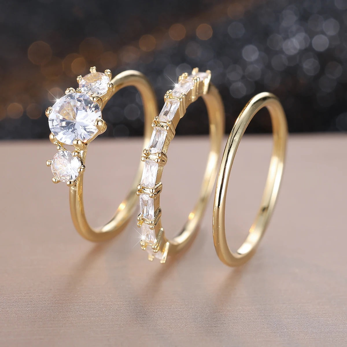 Lily - 3 Stück Luxus-Ring-Sets für Frauen