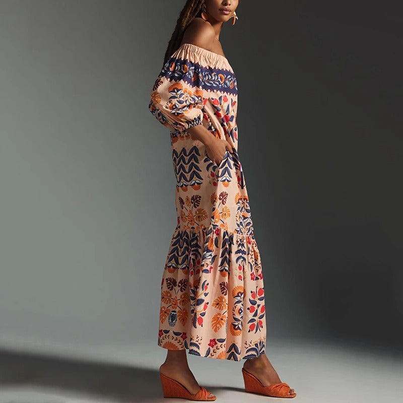 ACACIA™ | ROBE MAXI À MANCHES LONGUES 