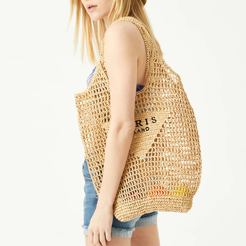 Mila | Gewebte Strandtasche