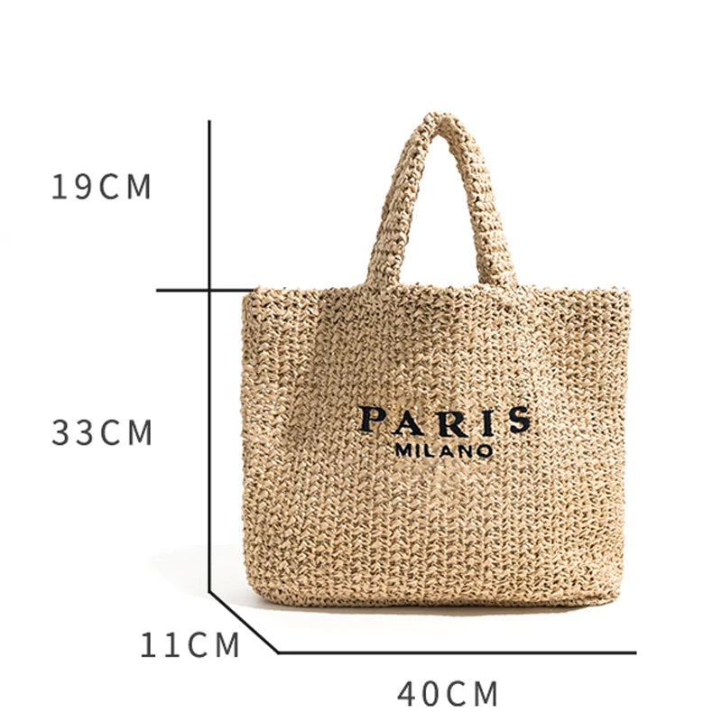 Saule | Sac de plage tressé