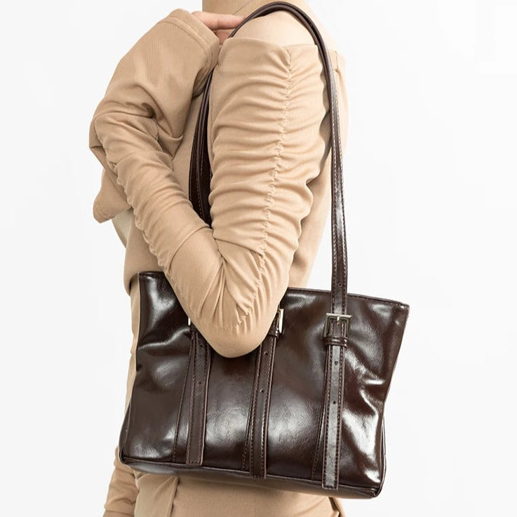 Lilly | Vegane Leder Schultertasche