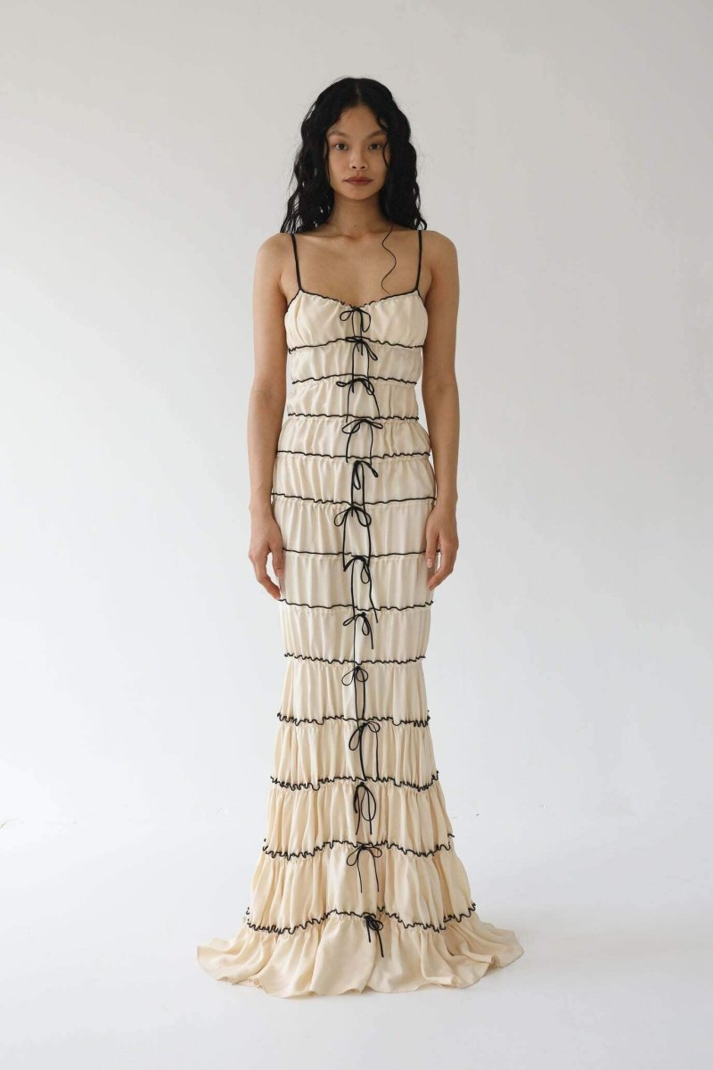 Melissa – Maxikleid mit Rüschentunnel