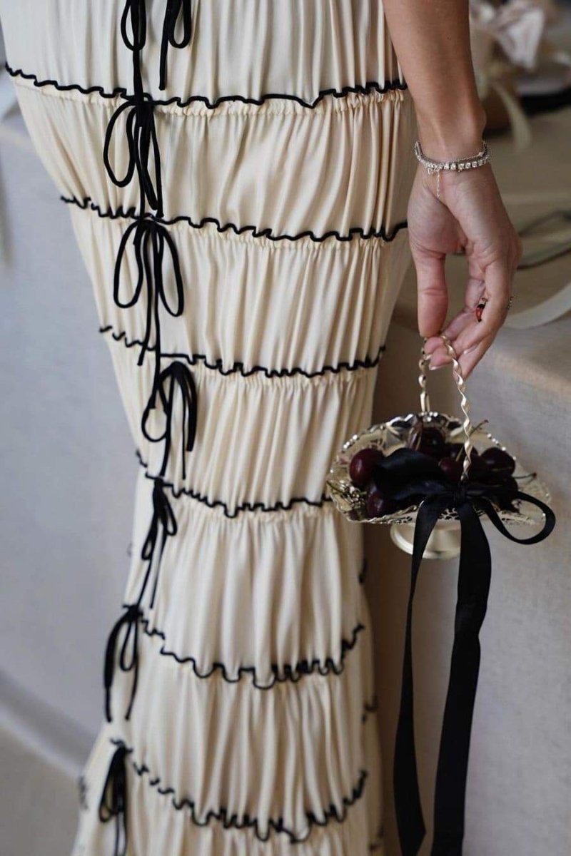 Melissa – Maxikleid mit Rüschentunnel