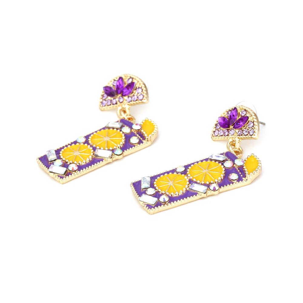 Boucles d'oreilles mocktail avec strass