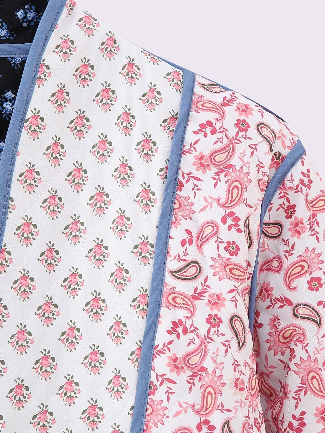 Jacke aus Baumwolle mit Blumendruck