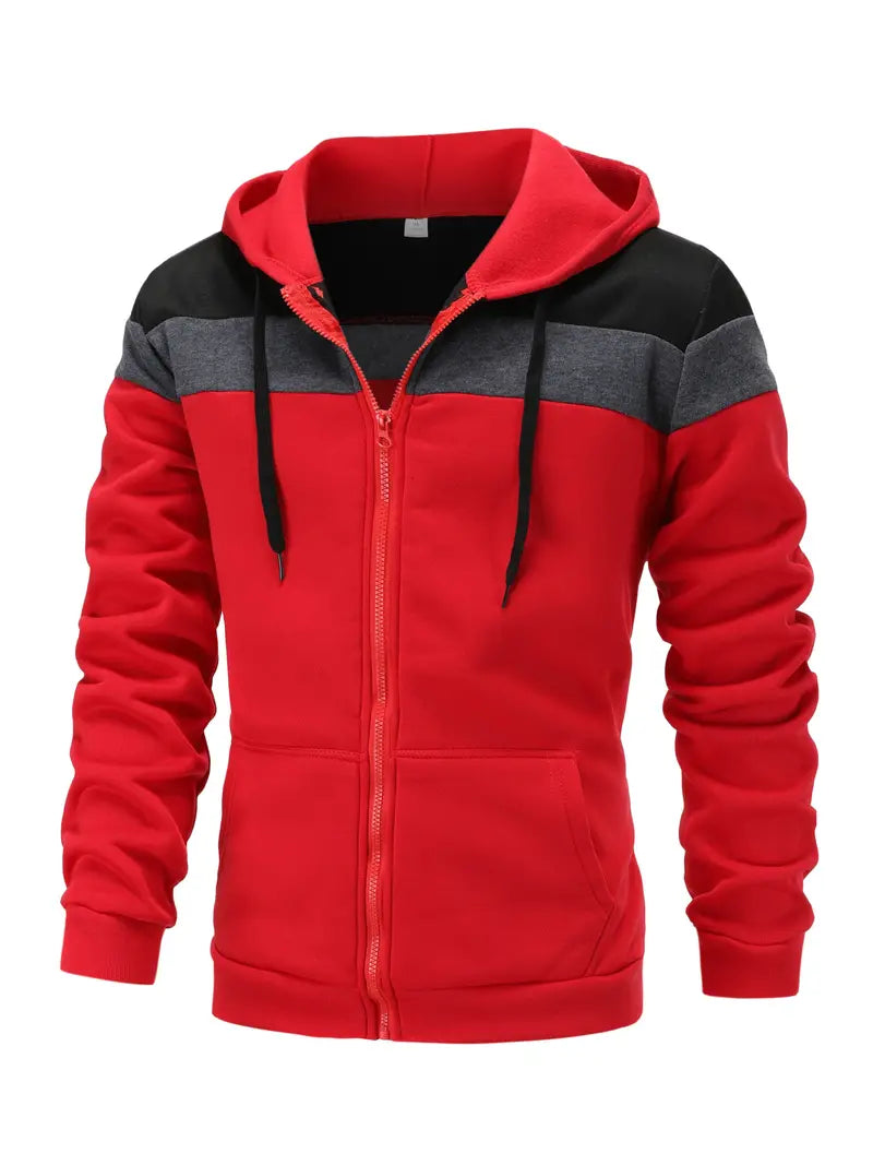 Christopher – Sweat à capuche à blocs de couleurs vives pour homme