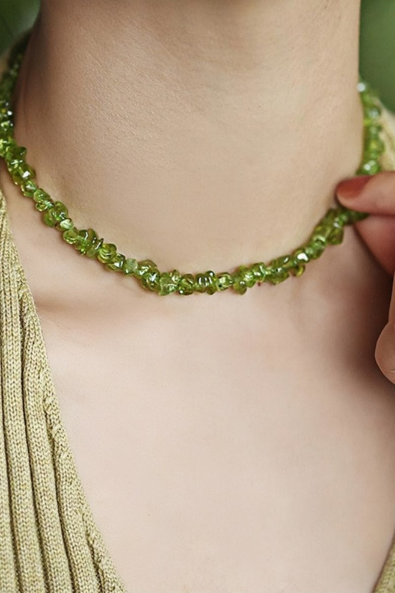 Nora – Collier avec cristal irrégulier