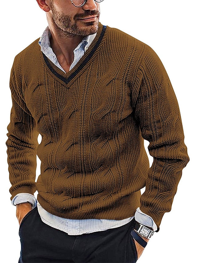 CALVIN - Pull en laine élégant pour homme (design italien)