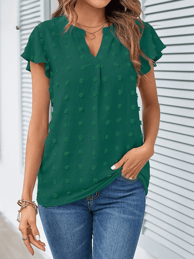 Bellachicha – Bluse mit Patchwork und Rüschen