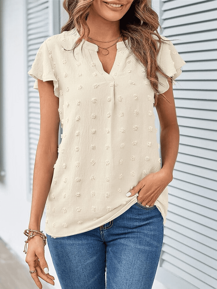 Bellachicha – Bluse mit Patchwork und Rüschen