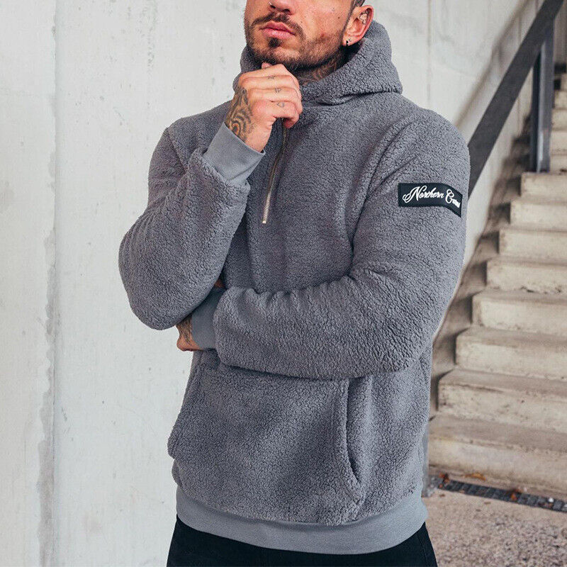 Ethan – Sweat à capuche ours en peluche pour homme