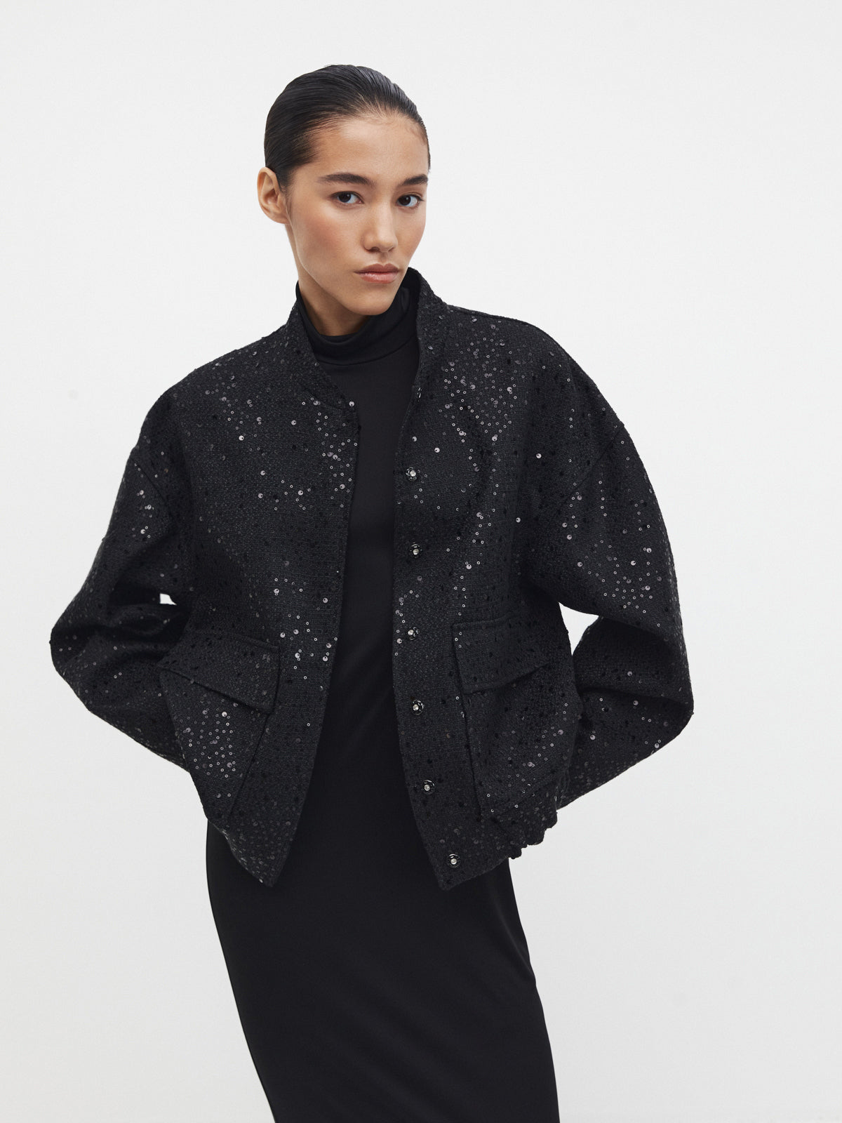 Alexie - Veste à paillettes - Tenue d'automne